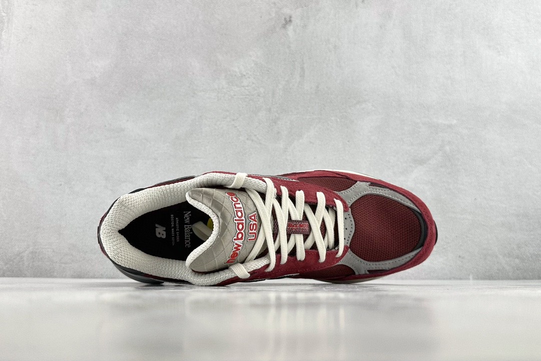New Balance 990 V3 Teddy Made 酒红色 低筒 复古跑鞋 休闲鞋 板鞋 运动鞋 男鞋 女鞋  M990TF3