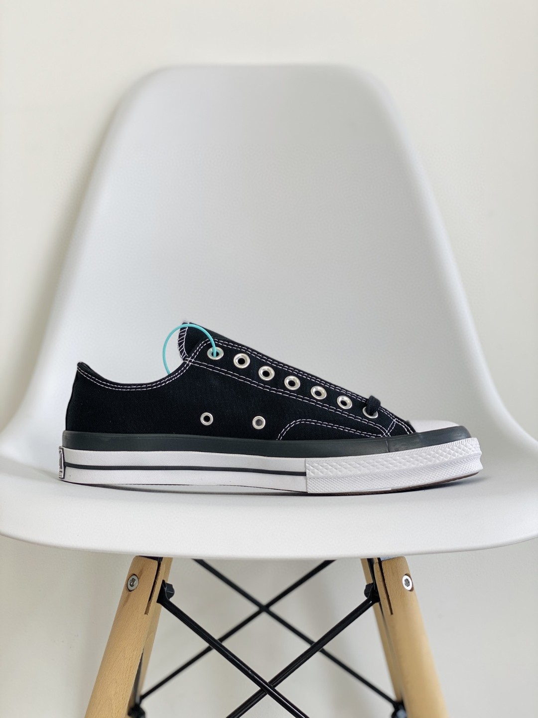  Fragment Design x Moncler x Converse Chuck Taylor All Star 1970s OX 藤原浩三方联名 黑色 低筒 帆布鞋 板鞋 休闲鞋  男鞋 女鞋 169069C