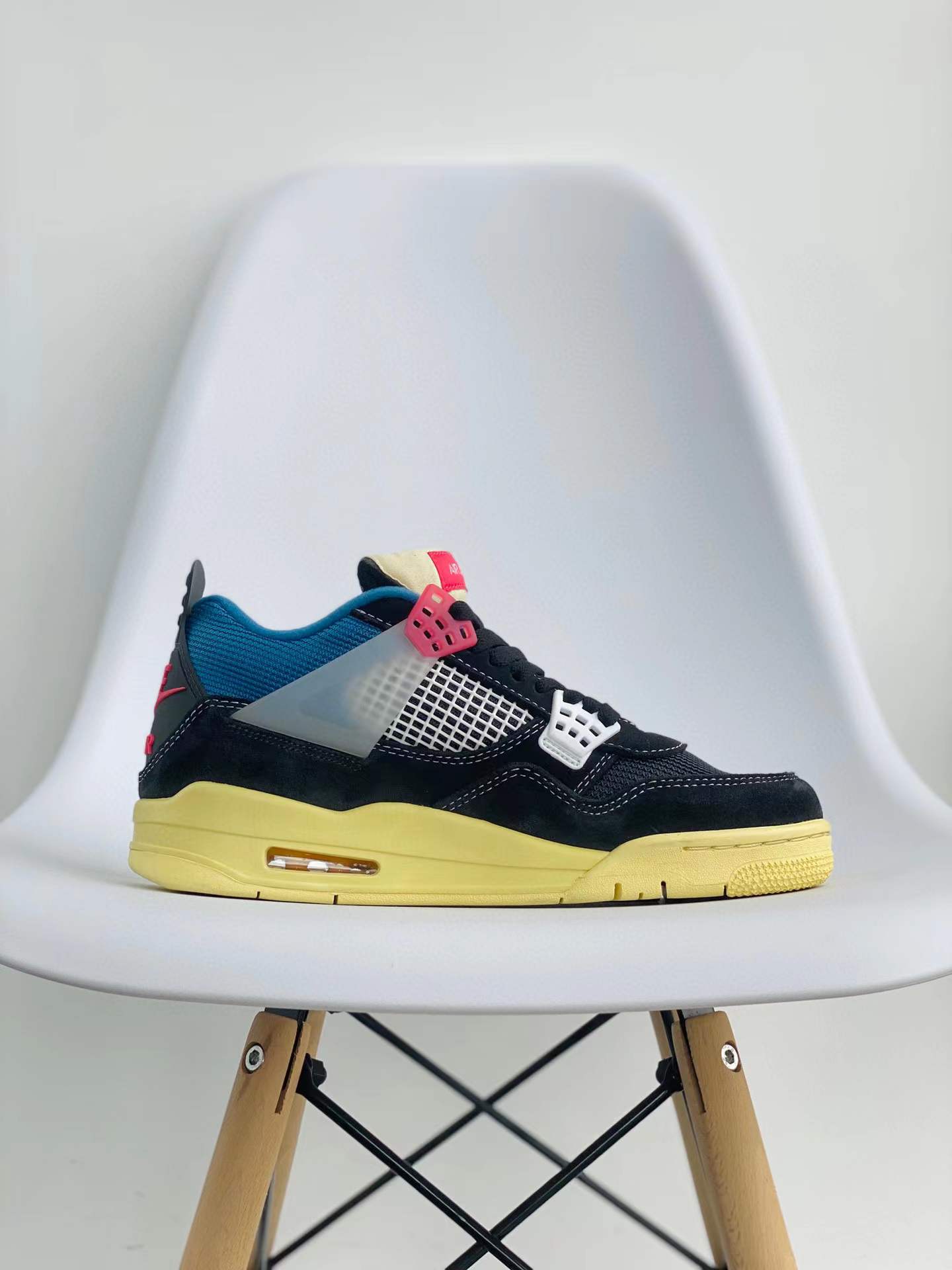 Union LA Air Jordan 4 AJ4 Retro Off Noir  黑蓝  麂皮 篮球鞋 运动鞋 休闲鞋 男鞋 DC9533-001