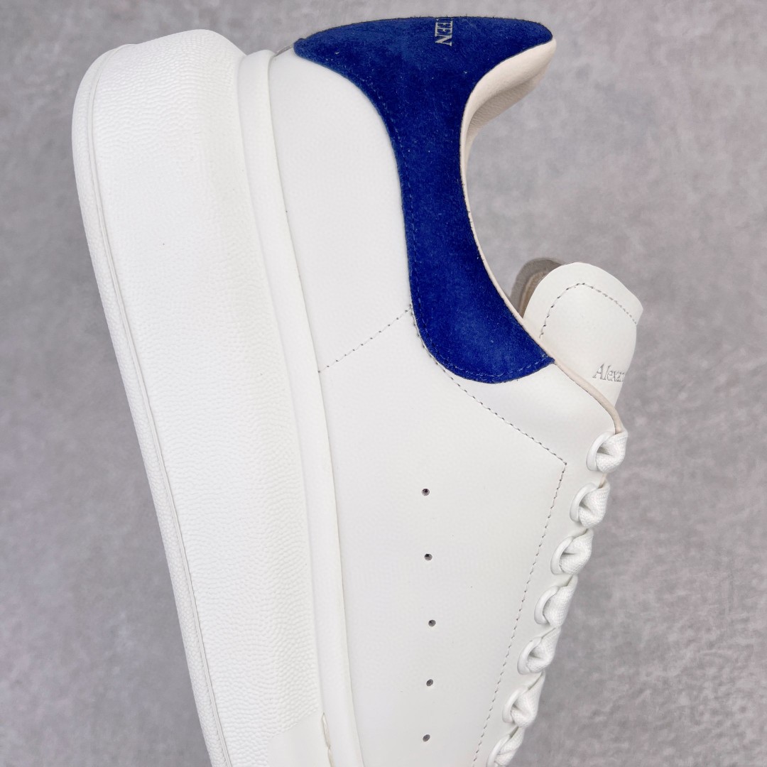 Alexander McQueen 麦昆 白色 蓝尾 绒面 低筒 板鞋 休闲鞋 厚底鞋 增高鞋 男鞋 女鞋 553680WHGP79086