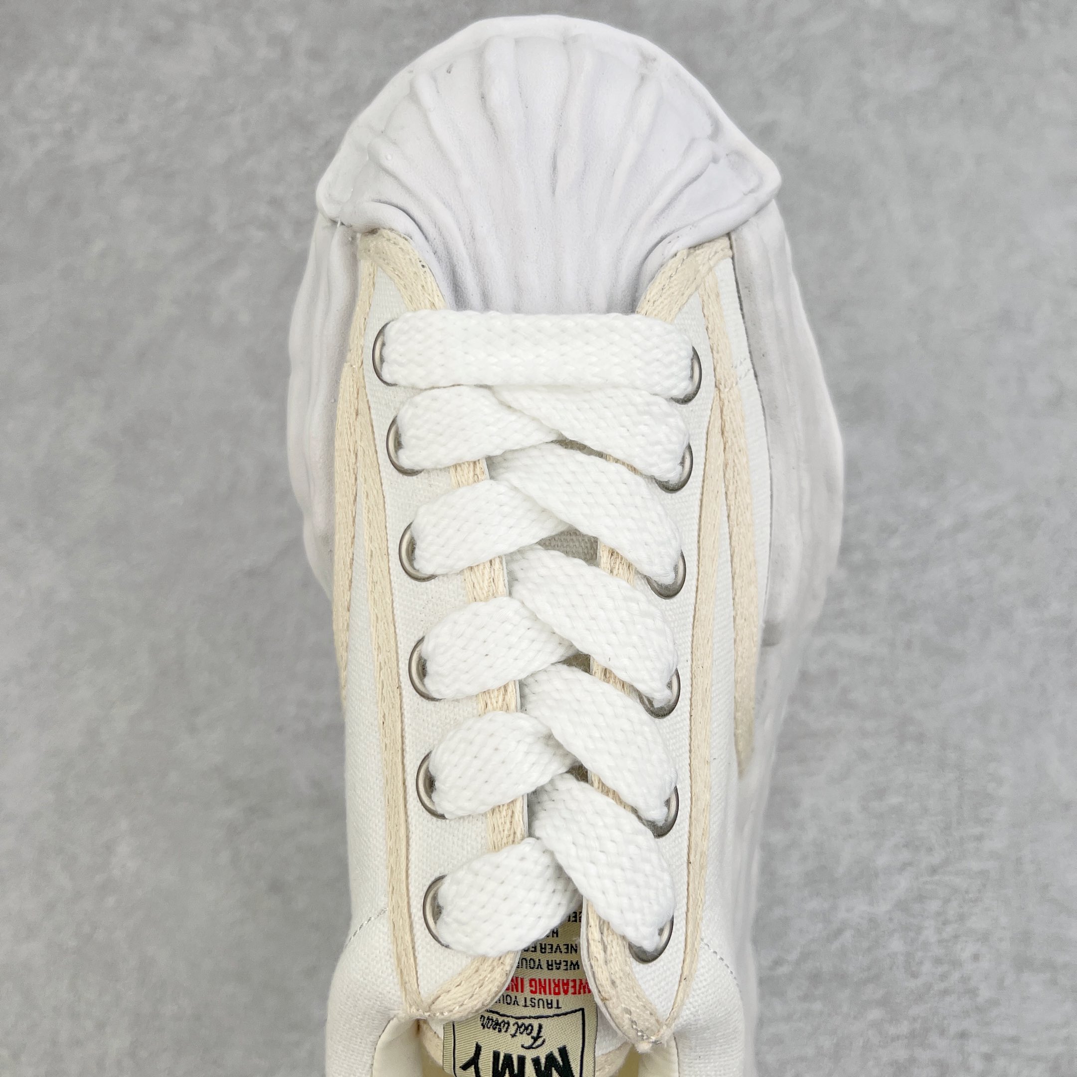 MIHARA YASUHIRO Original MMY 三原康裕 白色 水洗做旧 低筒 溶胶鞋 帆布鞋 板鞋 休闲鞋 增高鞋 男鞋 女鞋 