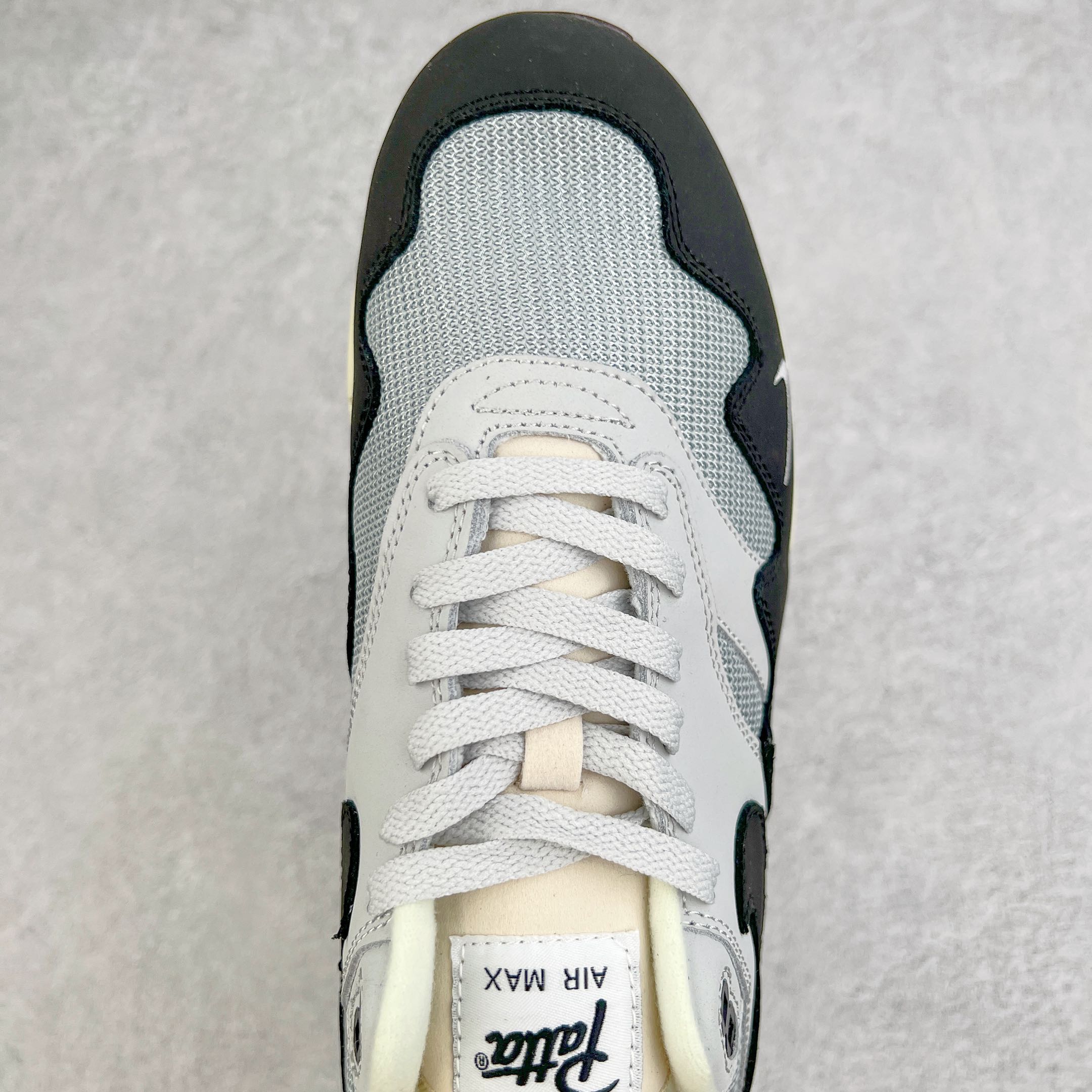 Patta Air Max 1 黑灰色 波浪纹 低筒 减震运动鞋 休闲鞋 板鞋 男鞋 女鞋 