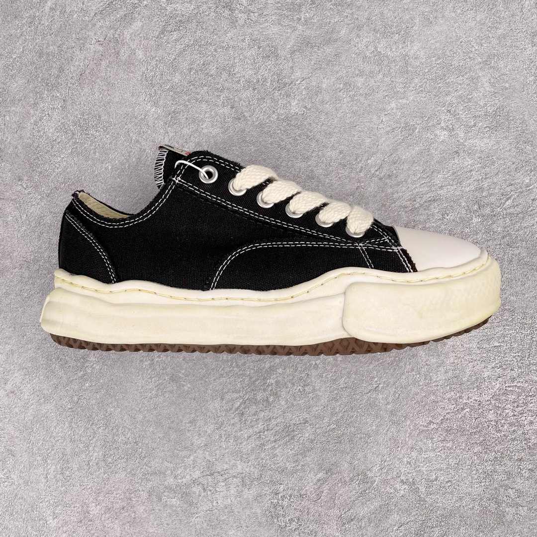 MIHARA YASUHIRO Original MMY 三原康裕 黑色 做旧 低筒 溶胶鞋 帆布鞋 板鞋 休闲鞋 增高鞋 男鞋 女鞋 