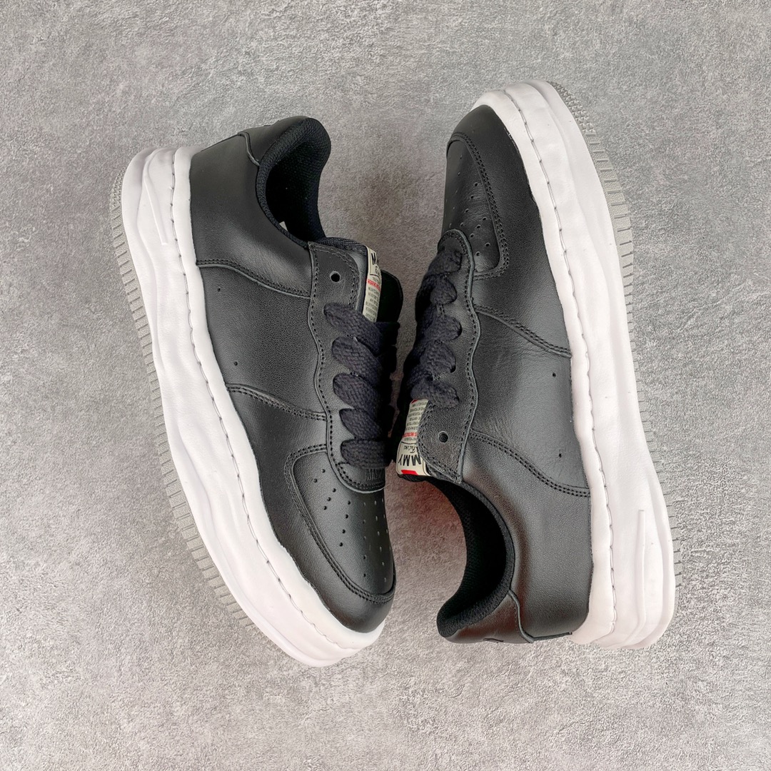 MIHARA YASUHIRO Original MMY 三原康裕 黑色 皮面 低筒 溶胶鞋 帆布鞋 板鞋 休闲鞋 增高鞋 男鞋 女鞋 A07FW702