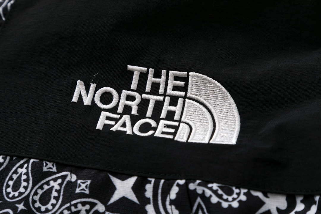 Supreme The North Face 14FW Bandana Mountain Jacket  Black 聯名款 黑色 變形蟲 腰果花 连帽冲锋衣 夾克 防水 防風 外套 男款 女款 SUP-FW14-636