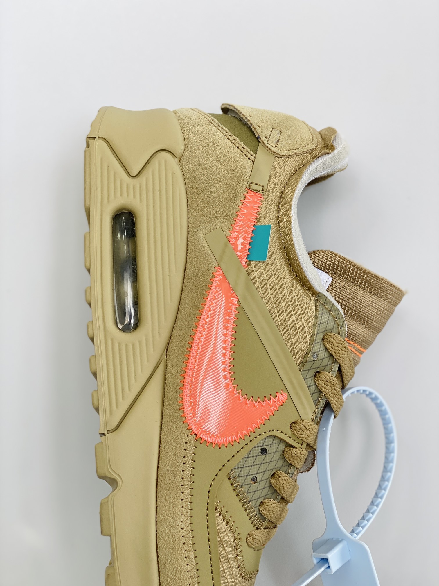 OFF-WHITE Air Max 90 THE TEN 沙漠黄 联名 低筒 气垫缓震复古 跑鞋 休闲鞋 板鞋 男鞋 女鞋 AA7293-200