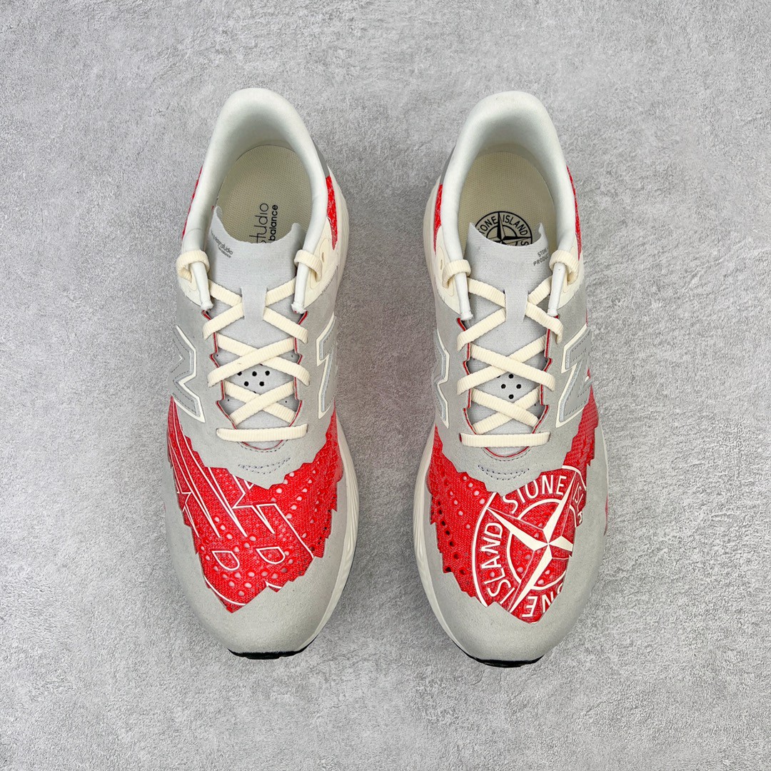 Stone Island x New Balance FuelCell RC Elite v2联名 红灰色 低筒 复古跑鞋 休闲鞋 板鞋 运动鞋 男鞋 女鞋 MSRCELST