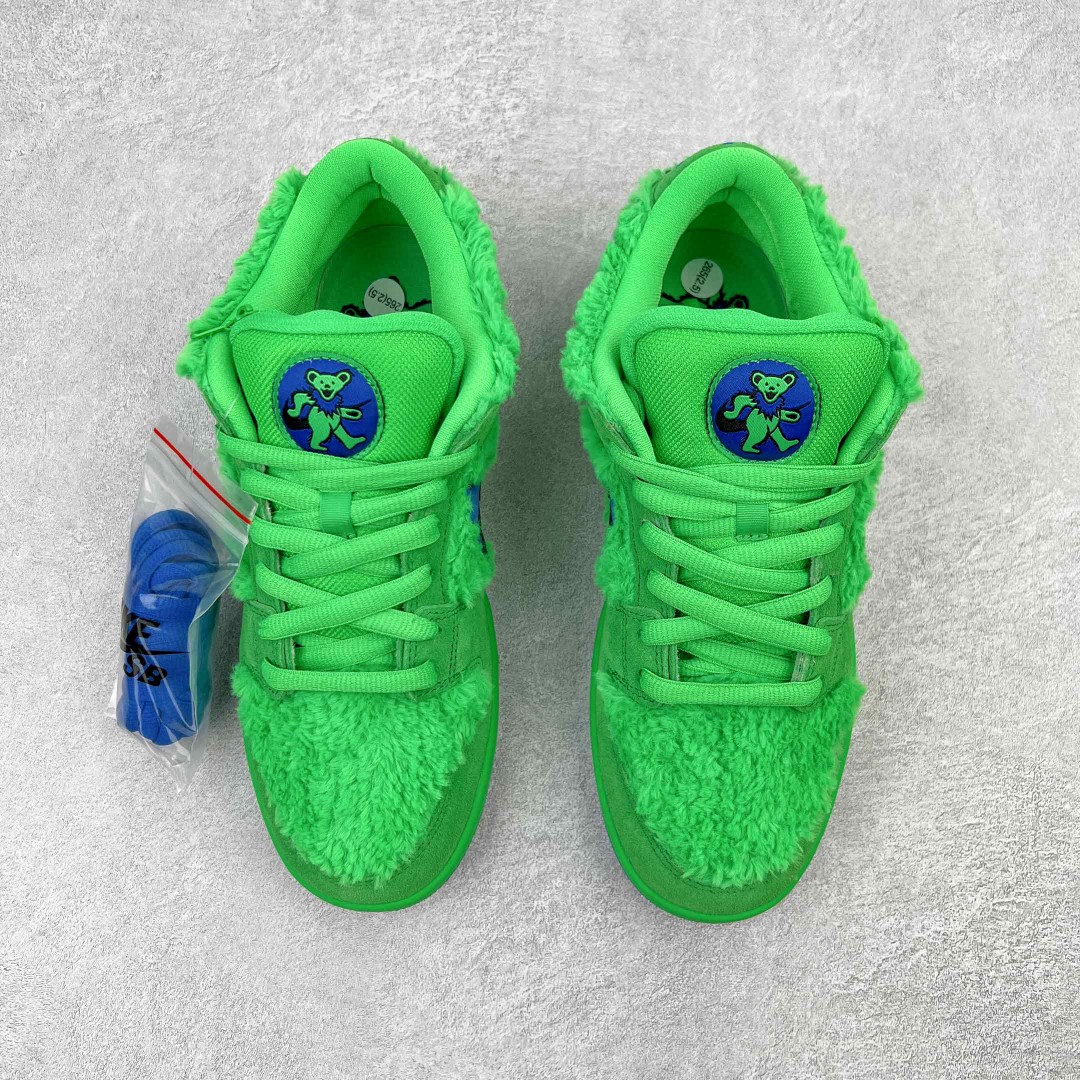  Grateful Dead x SB Dunk Low Green Bear 跳舞小熊 蓝绿 低筒 复古板鞋 休闲鞋 男鞋 女鞋 CJ5378-300
