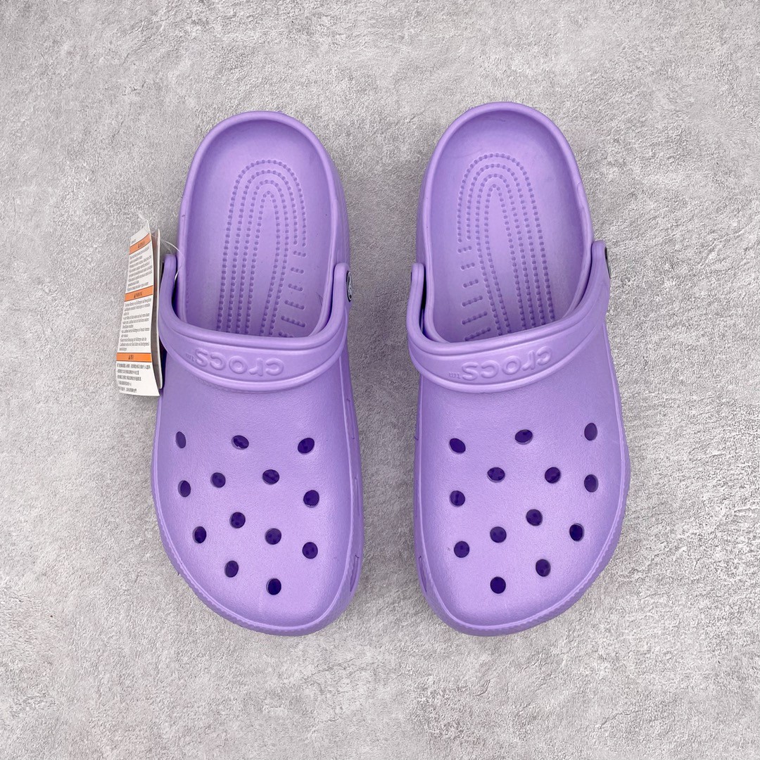 Crocs 淡紫色 洞洞鞋 凉鞋 室内外 拖鞋 沙滩鞋 男女同款 10001-5PR