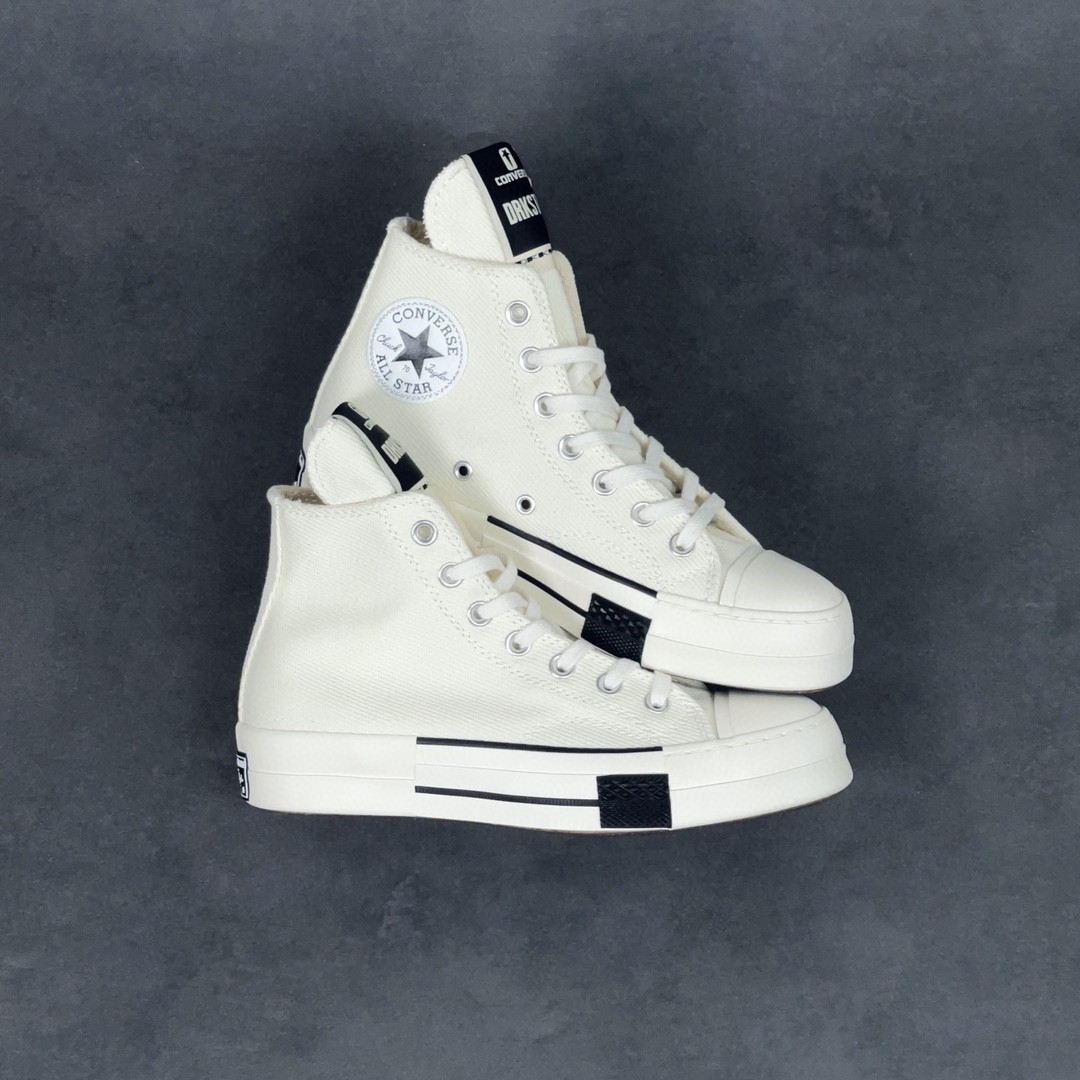 [Copy]Rick Owens DRKSHDW Converse Chuck Taylor ALL Star 1970S High 白色 高筒 板鞋 休闲鞋 帆布鞋 男鞋 女鞋 172346C