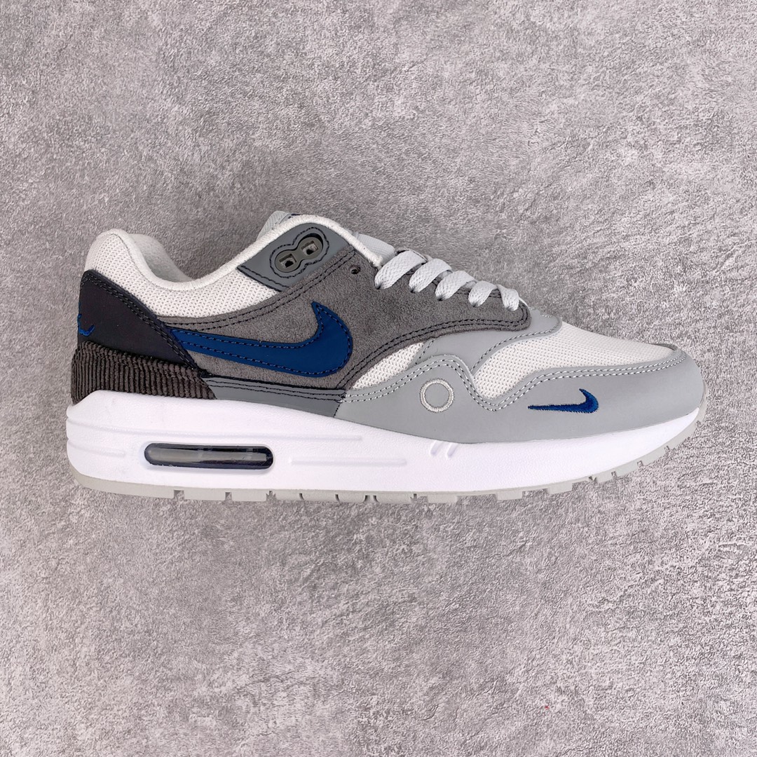 Air Max 1 London City Pack 伦敦城市公园 灰白黑 低筒 减震运动鞋 休闲鞋 板鞋 男鞋 女鞋 CV1639-001