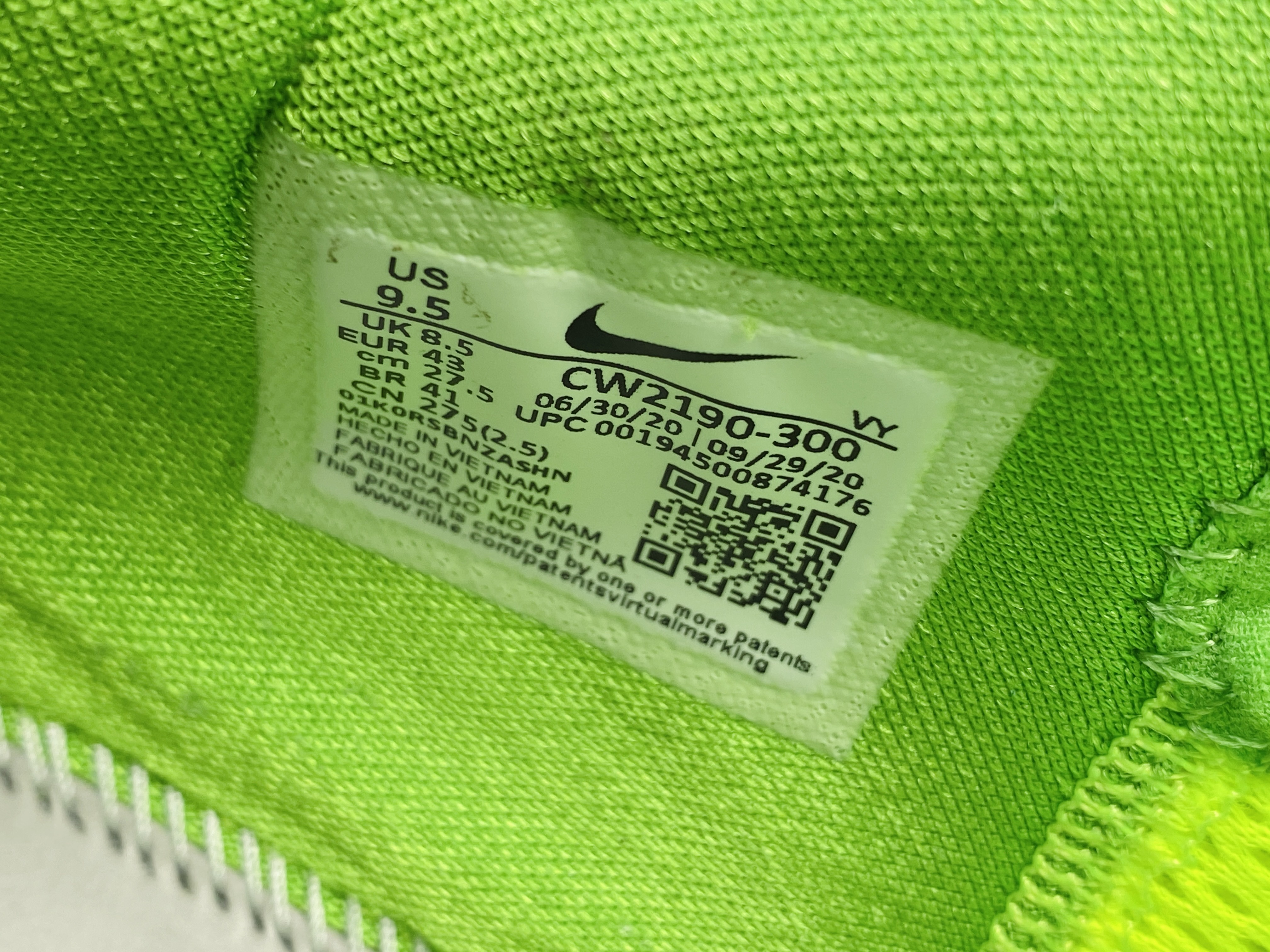 S2外贸 KOBE6 Protro Green Apple 科比 6 2020 復刻 前掌气垫 青竹絲 青蜂俠 球鞋 籃球鞋 實戰鞋  真碳板 男鞋 CW2190-300