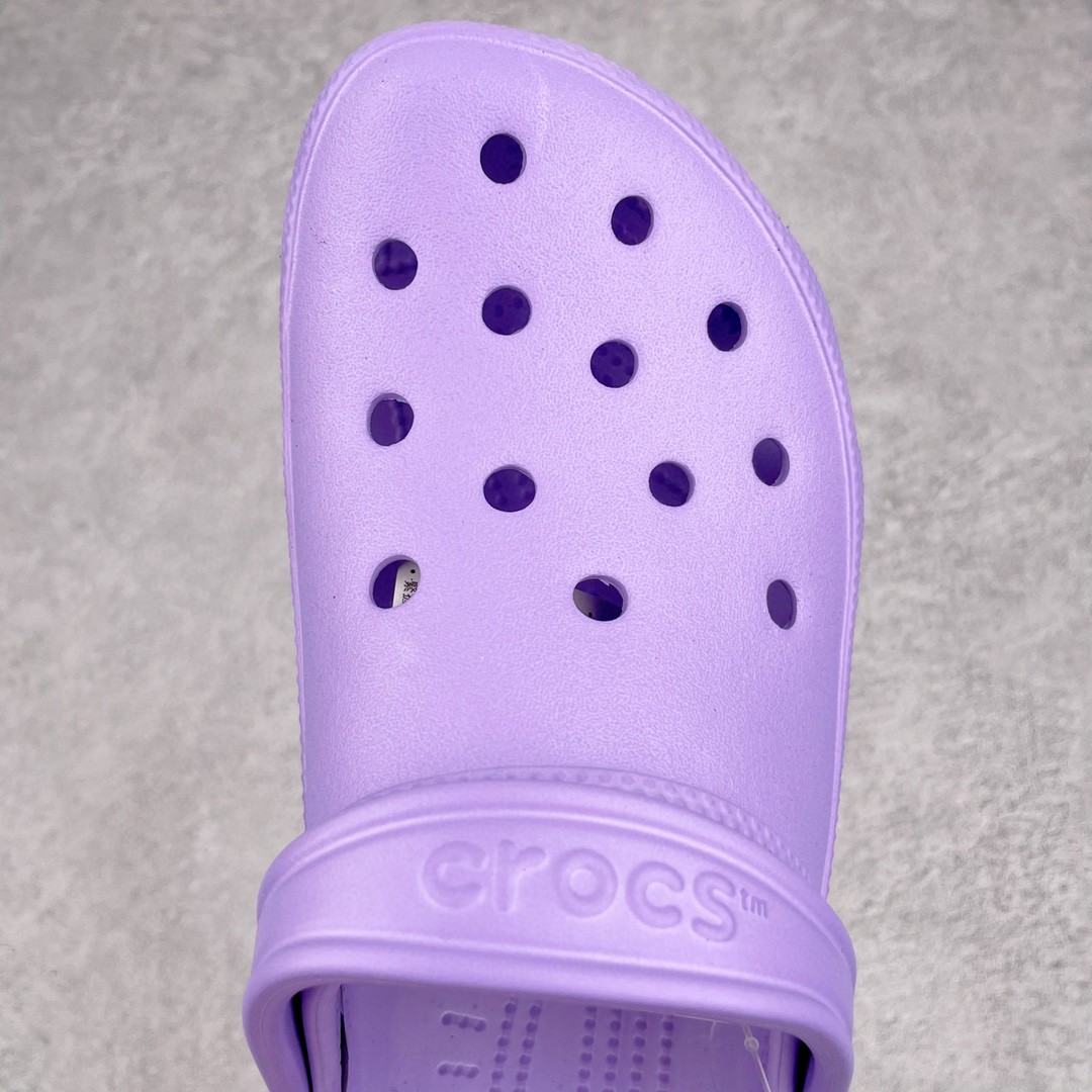 Crocs 淡紫色 洞洞鞋 凉鞋 室内外 拖鞋 沙滩鞋 男女同款 10001-5PR