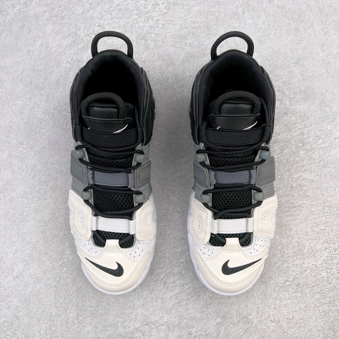 新版 Nike Air More Uptempo Tri - Color 皮蓬 大AIR 白灰黑 低筒 篮球鞋 男鞋 女鞋 921948-002