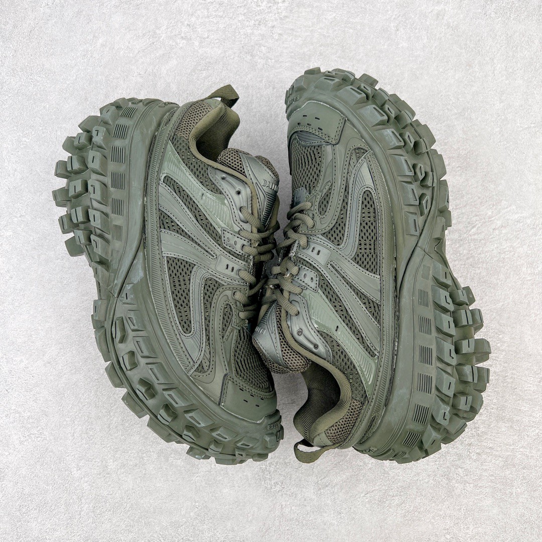 Balenciaga 巴黎世家 Defender 绿色 尼龍輪胎鞋 老爹鞋 男鞋 女鞋