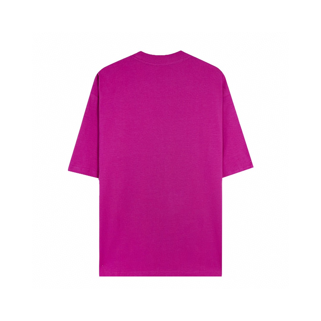 Balenciaga 巴黎世家 双B字母刺绣logo 蝙蝠侠 做旧水洗短袖 银灰白 T 恤 圆领 夏季 男女同款