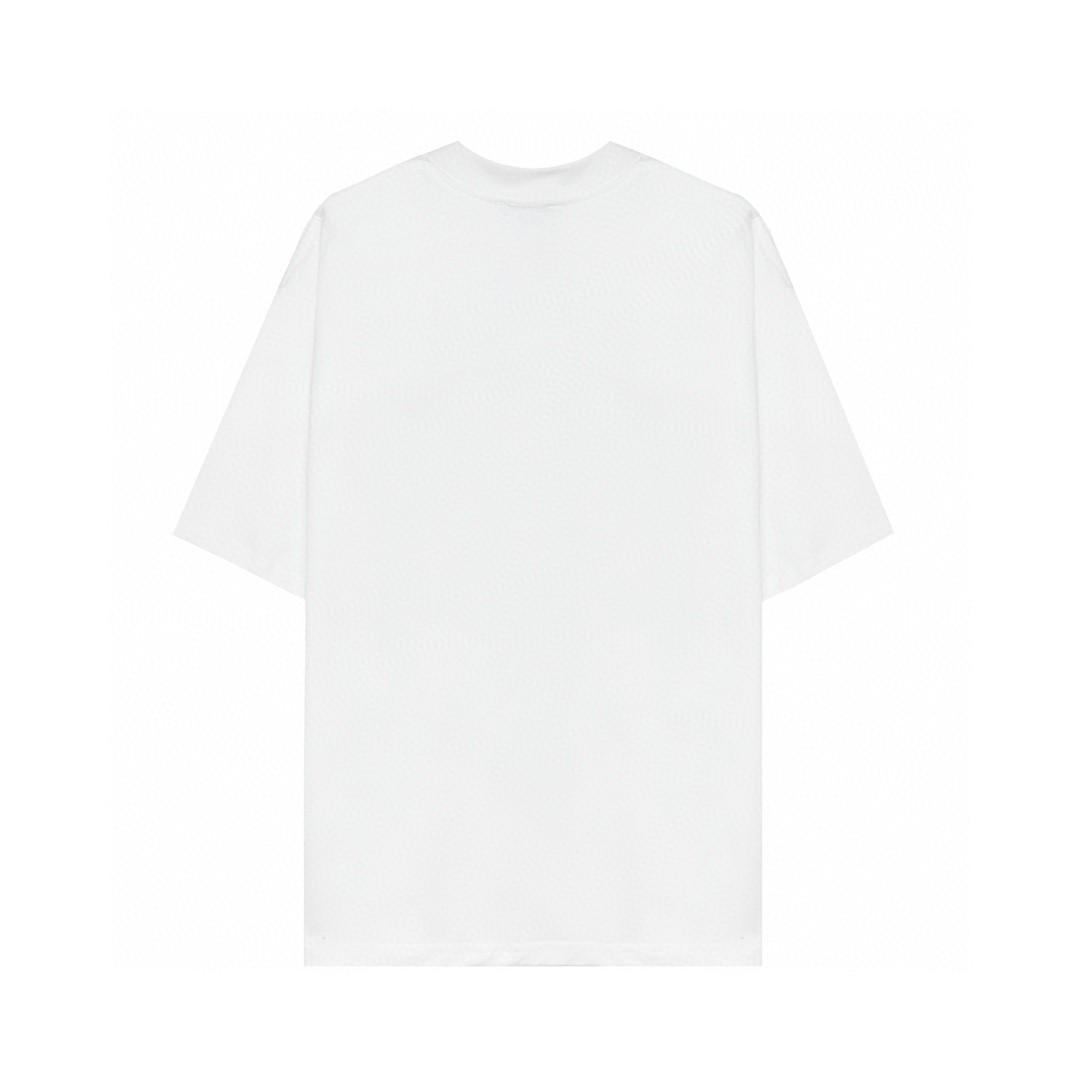 Balenciaga 巴黎世家 520限定夜光字母印花 短袖 白色 T 恤 圆领 夏季 男女同款