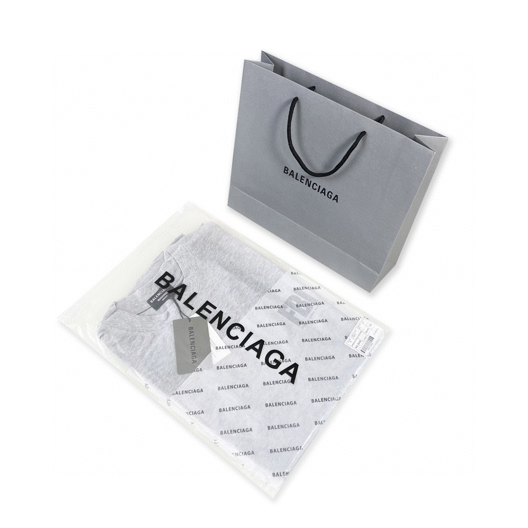 Balenciaga 巴黎世家 闪电字母Metallica摇滚乐队系列 泼墨水洗 破坏撕裂纹印花破洞短袖T恤【全新天花板级别】 圆领 短袖 