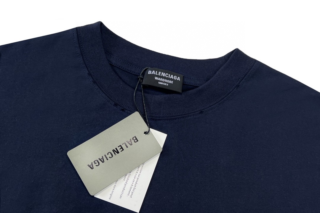 Balenciaga 巴黎世家 闪电字母Metallica摇滚乐队系列 泼墨水洗 破坏撕裂纹印花破洞短袖T恤【全新天花板级别】 圆领 短袖 