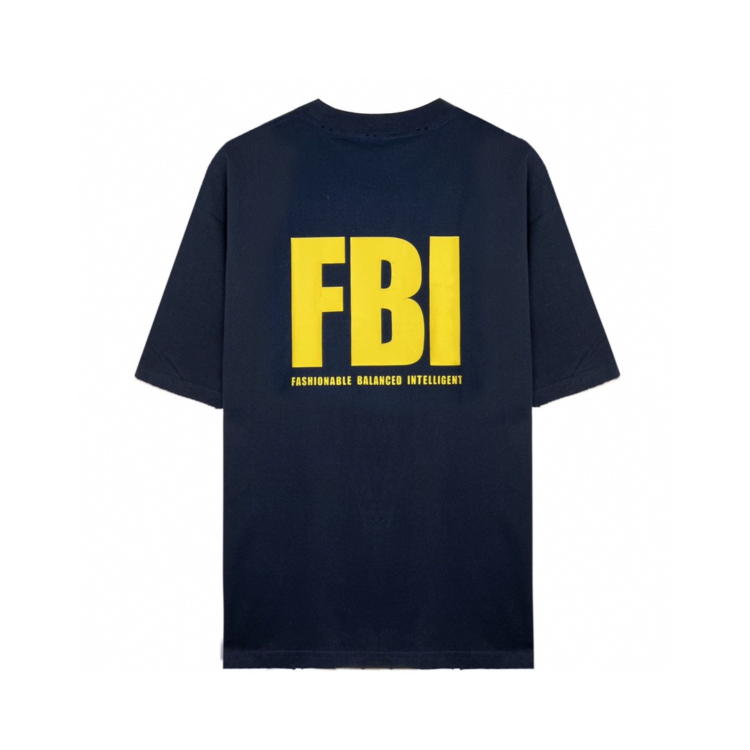 Balenciaga 巴黎世家 闪电字母Metallica摇滚乐队系列 泼墨水洗 破坏撕裂纹印花破洞短袖T恤【全新天花板级别】 圆领 短袖 