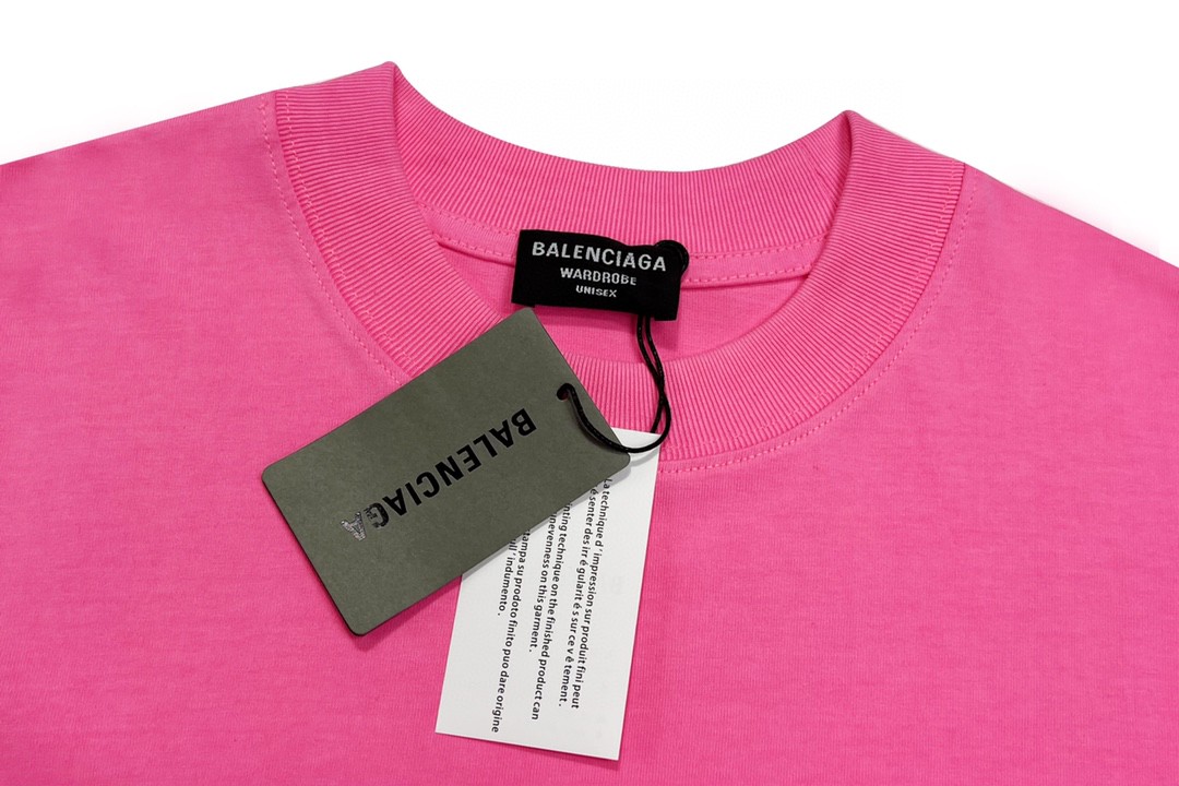 Balenciaga 巴黎世家 闪电字母Metallica摇滚乐队系列 泼墨水洗 破坏撕裂纹印花破洞短袖T恤【全新天花板级别】 圆领 短袖 