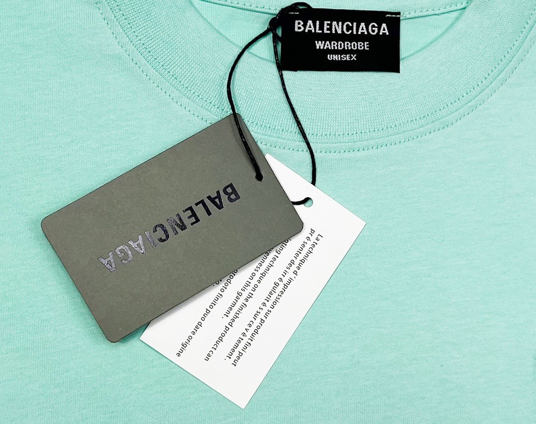 Balenciaga 巴黎世家 闪电字母Metallica摇滚乐队系列 泼墨水洗 破坏撕裂纹印花破洞短袖T恤【全新天花板级别】 圆领 短袖 