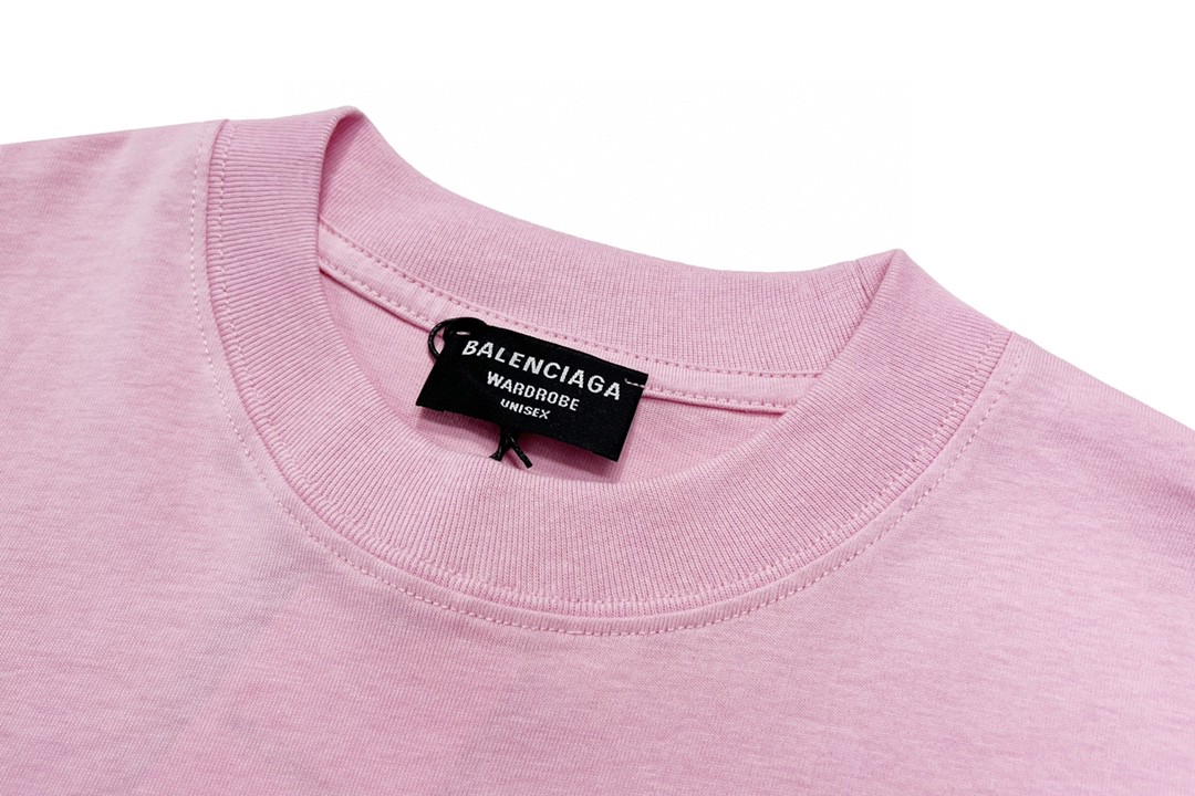 Balenciaga 巴黎世家 闪电字母Metallica摇滚乐队系列 泼墨水洗 破坏撕裂纹印花破洞短袖T恤【全新天花板级别】 圆领 短袖 