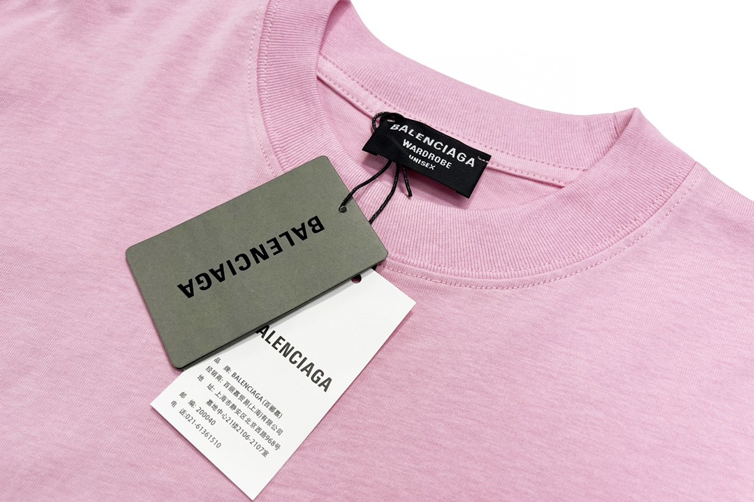 Balenciaga 巴黎世家 闪电字母Metallica摇滚乐队系列 泼墨水洗 破坏撕裂纹印花破洞短袖T恤【全新天花板级别】 圆领 短袖 