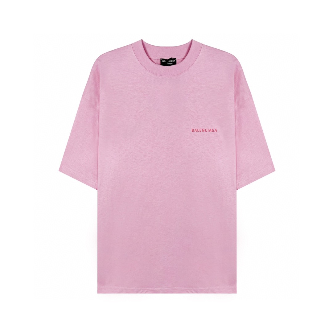 Balenciaga 巴黎世家 闪电字母Metallica摇滚乐队系列 泼墨水洗 破坏撕裂纹印花破洞短袖T恤【全新天花板级别】 圆领 短袖 
