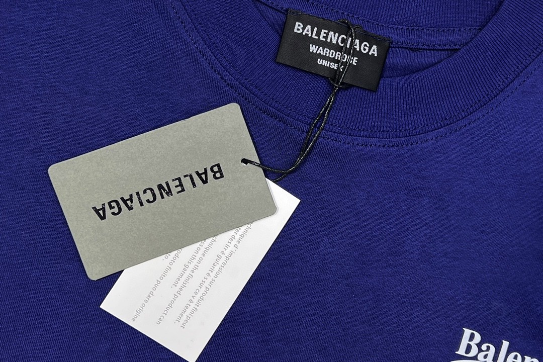 Balenciaga 巴黎世家 Political Campaign Large Fit Logo 刺绣图案 字母logo 短袖 白色 T 