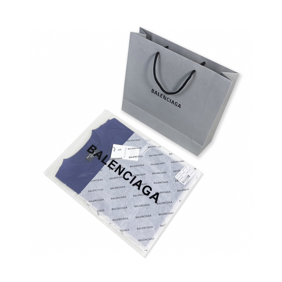 Balenciaga 巴黎世家 Political Campaign Large Fit Logo 刺绣图案 字母logo 短袖 白色 T 