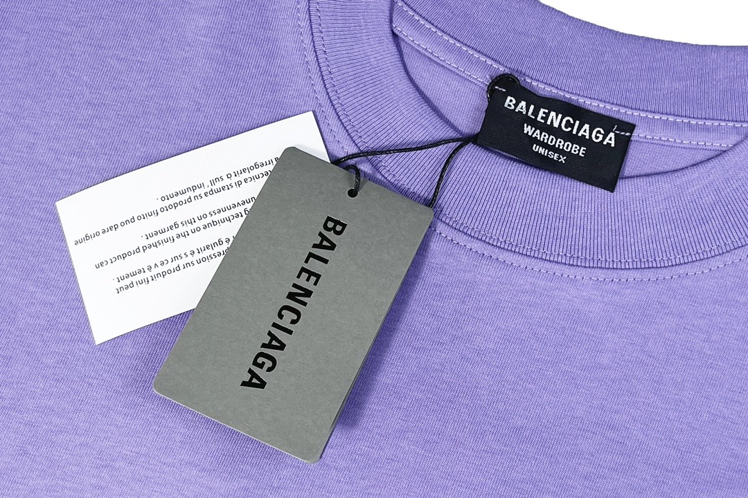 Balenciaga 巴黎世家 Political Campaign Large Fit Logo 刺绣图案 字母logo 短袖 白色 T 