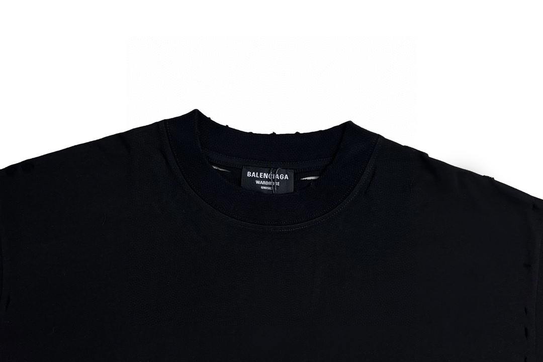 Balenciaga balishWhite T - shirt with BB logo 印花 短袖 白色 T 恤 圆领 夏季 男女同款 