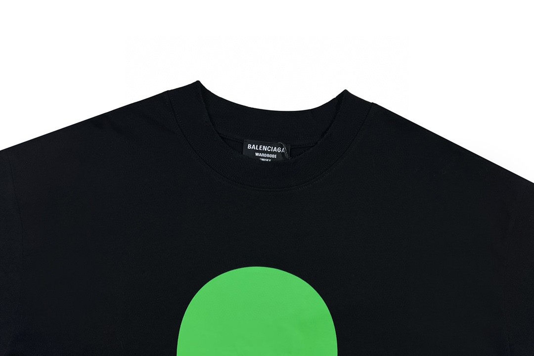 Balenciaga balishWhite T - shirt with BB logo 印花 短袖 白色 T 恤 圆领 夏季 男女同款 