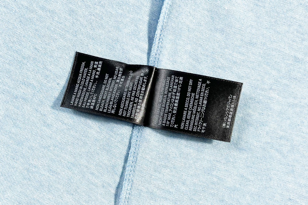 Balenciaga 巴黎世家 Political Campaign 可乐波浪印花 字母logo 短袖 北卡蓝 T 恤 圆领 夏季 男女同款