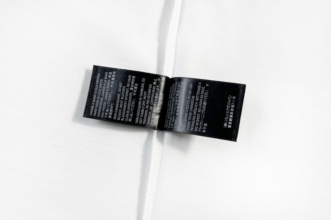 Balenciaga 巴黎世家 Political Campaign 可乐波浪印花 字母logo 短袖 黑色 T 恤 圆领 夏季 男女同款 