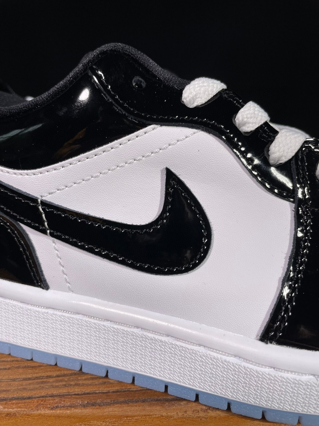 Air Jordan 1 Low AJ1 Concord 漆皮 黑白 低筒 休闲鞋 板鞋 球鞋 男鞋 女鞋 DV1309-100