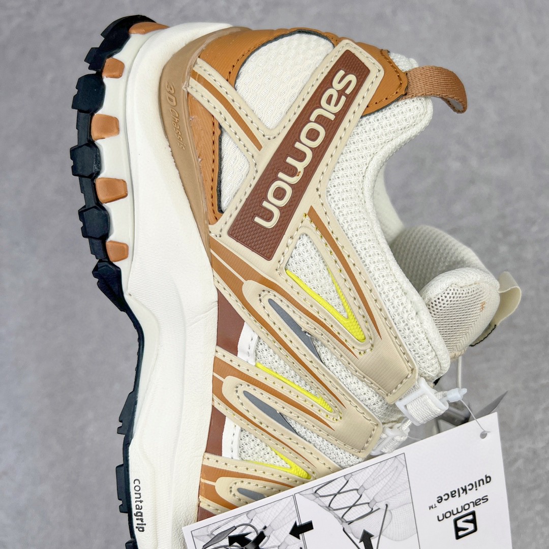 Salomon 萨洛蒙 Xa Pro 3d 白棕 低筒 户外 跑步鞋 运动鞋 男鞋 女鞋