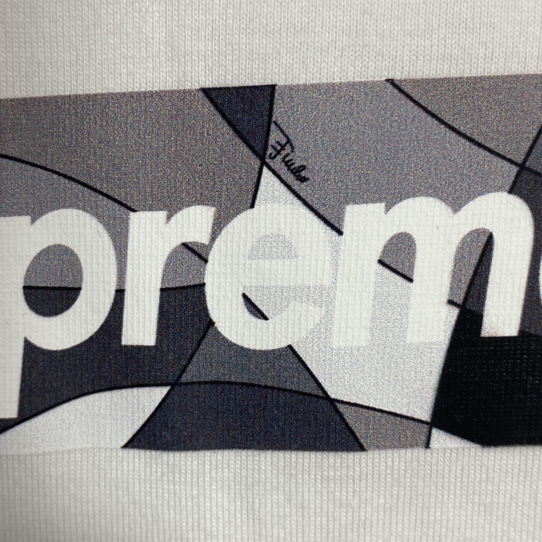 Supreme SS22 Week 19 Handstyle Tee 线条草写字母涂鸦圆领 白色 短袖 T 恤 男女同款