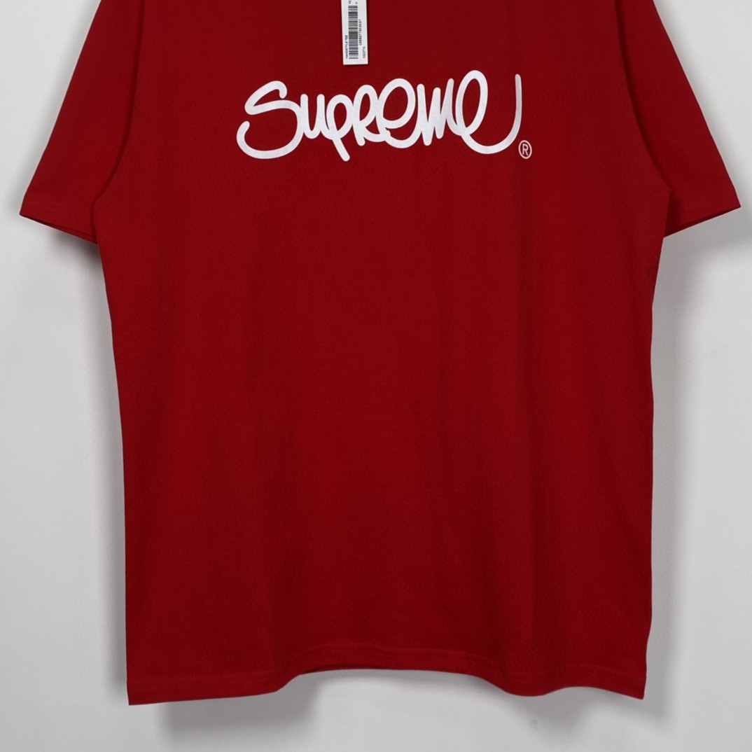 Supreme SS22 Week 19 Handstyle Tee 线条草写字母涂鸦圆领 白色 短袖 T 恤 男女同款