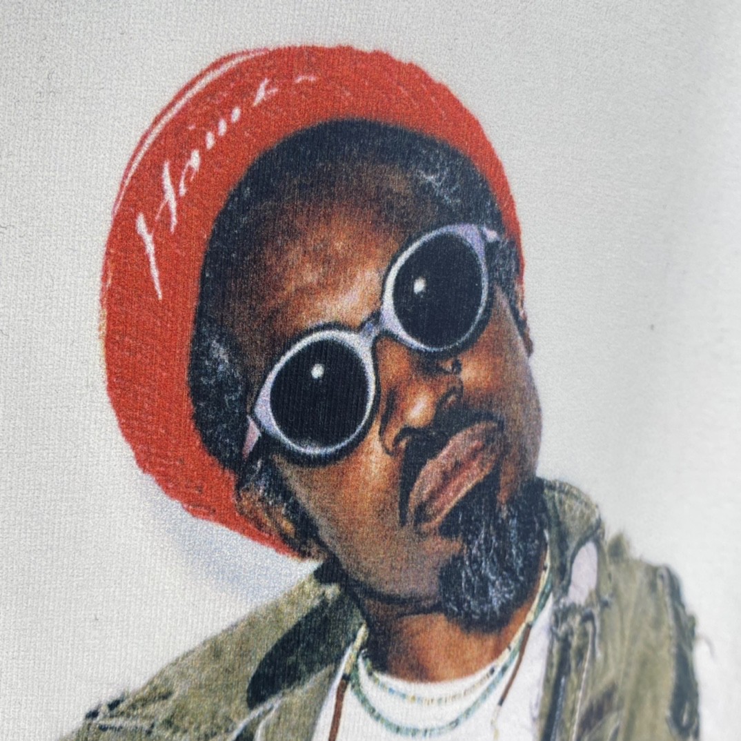 Supreme FW22 Week1 Andre 3000 Tee 安德雷本杰明 图案印花 白色 短袖 T 恤 男女同款