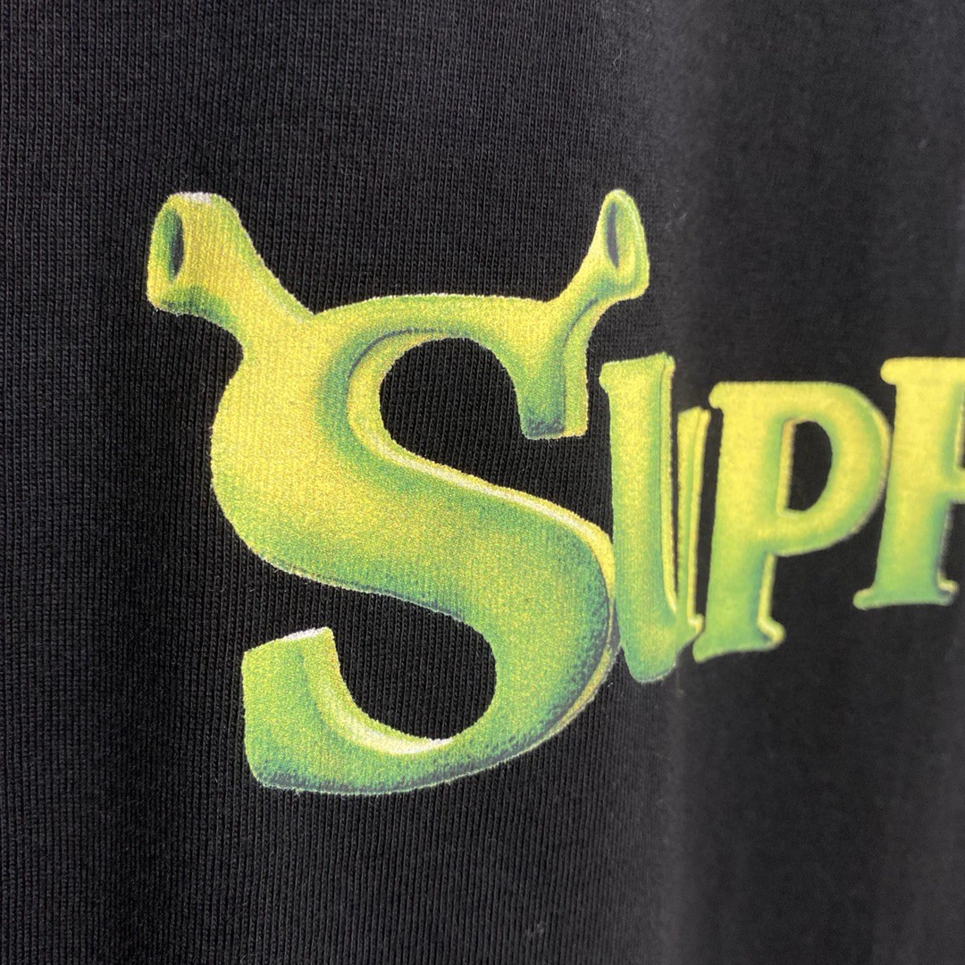 Supreme Week 1 Shrek Tee 史瑞克 字母徽标印花圆领短袖 白色 T恤 男女同款