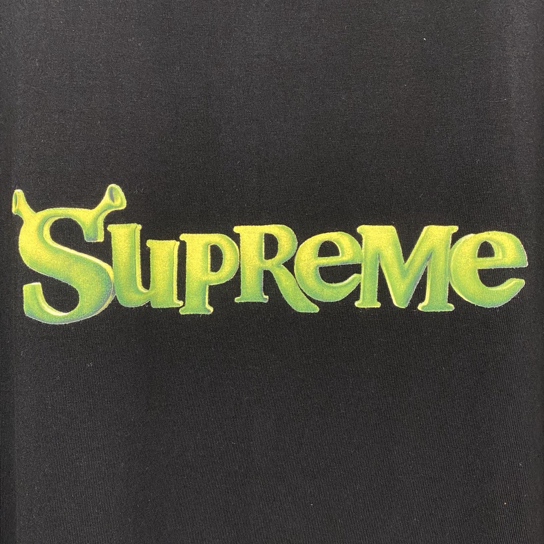 Supreme Week 1 Shrek Tee 史瑞克 字母徽标印花圆领短袖 白色 T恤 男女同款