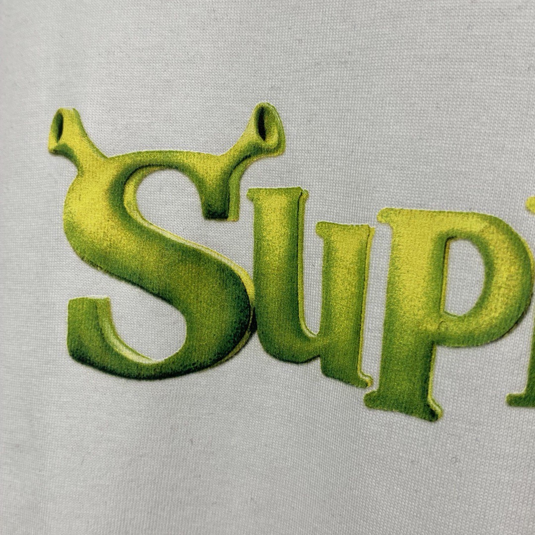 Supreme Week 1 Shrek Tee 史瑞克 字母徽标印花圆领短袖 白色 T恤 男女同款