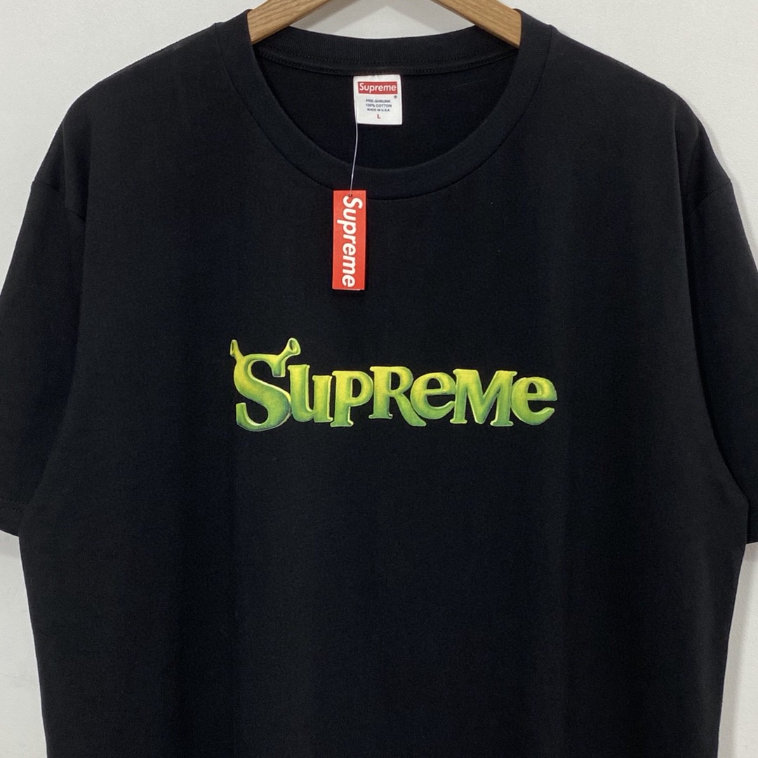 Supreme Week 1 Shrek Tee 史瑞克 字母徽标印花圆领短袖 白色 T恤 男女同款