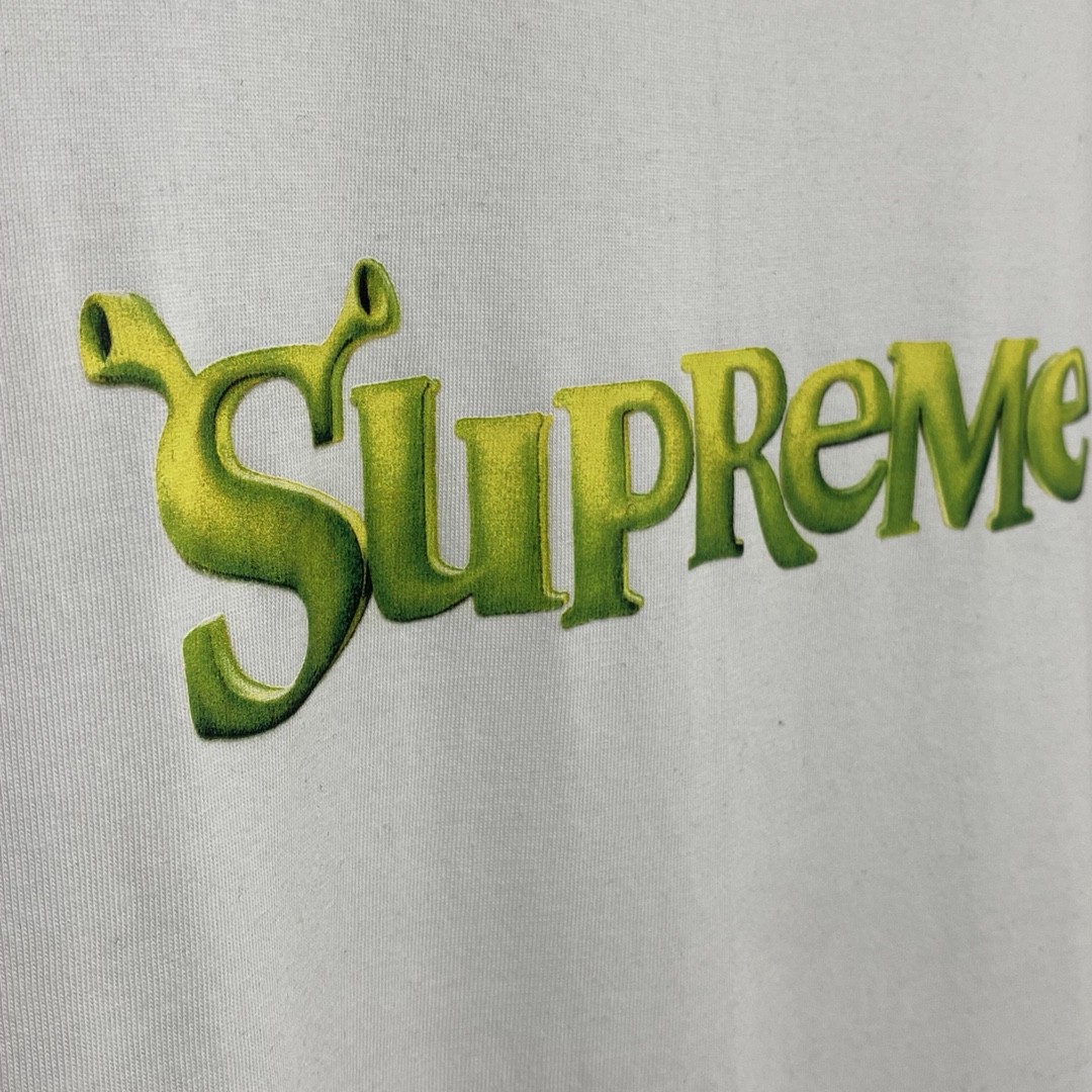 Supreme Week 1 Shrek Tee 史瑞克 字母徽标印花圆领短袖 白色 T恤 男女同款