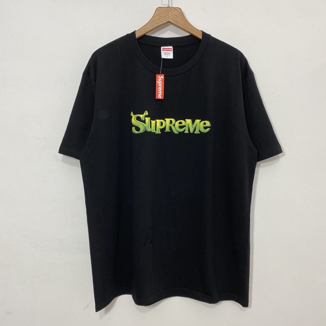 Supreme Week 1 Shrek Tee 史瑞克 字母徽标印花圆领短袖 白色 T恤 男女同款