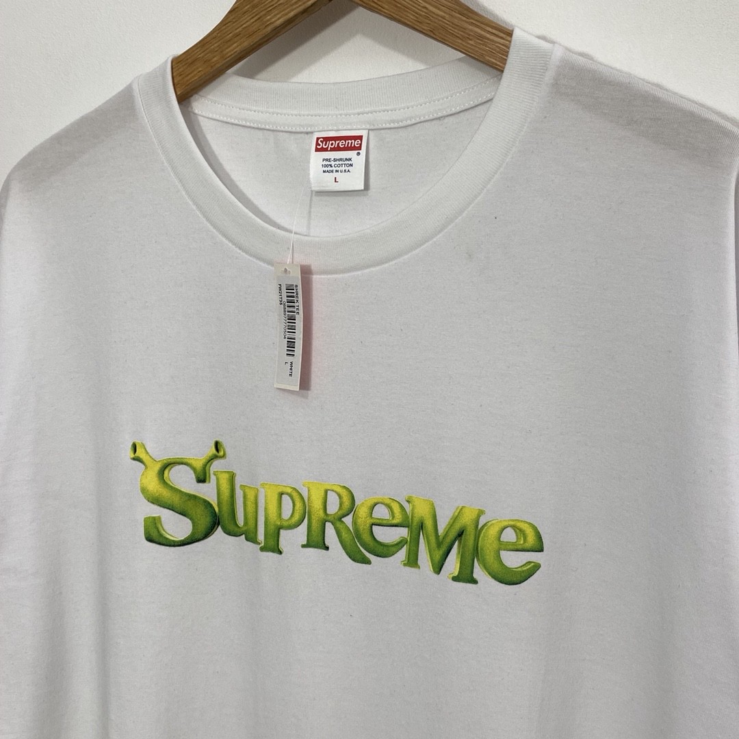 Supreme Week 1 Shrek Tee 史瑞克 字母徽标印花圆领短袖 白色 T恤 男女同款