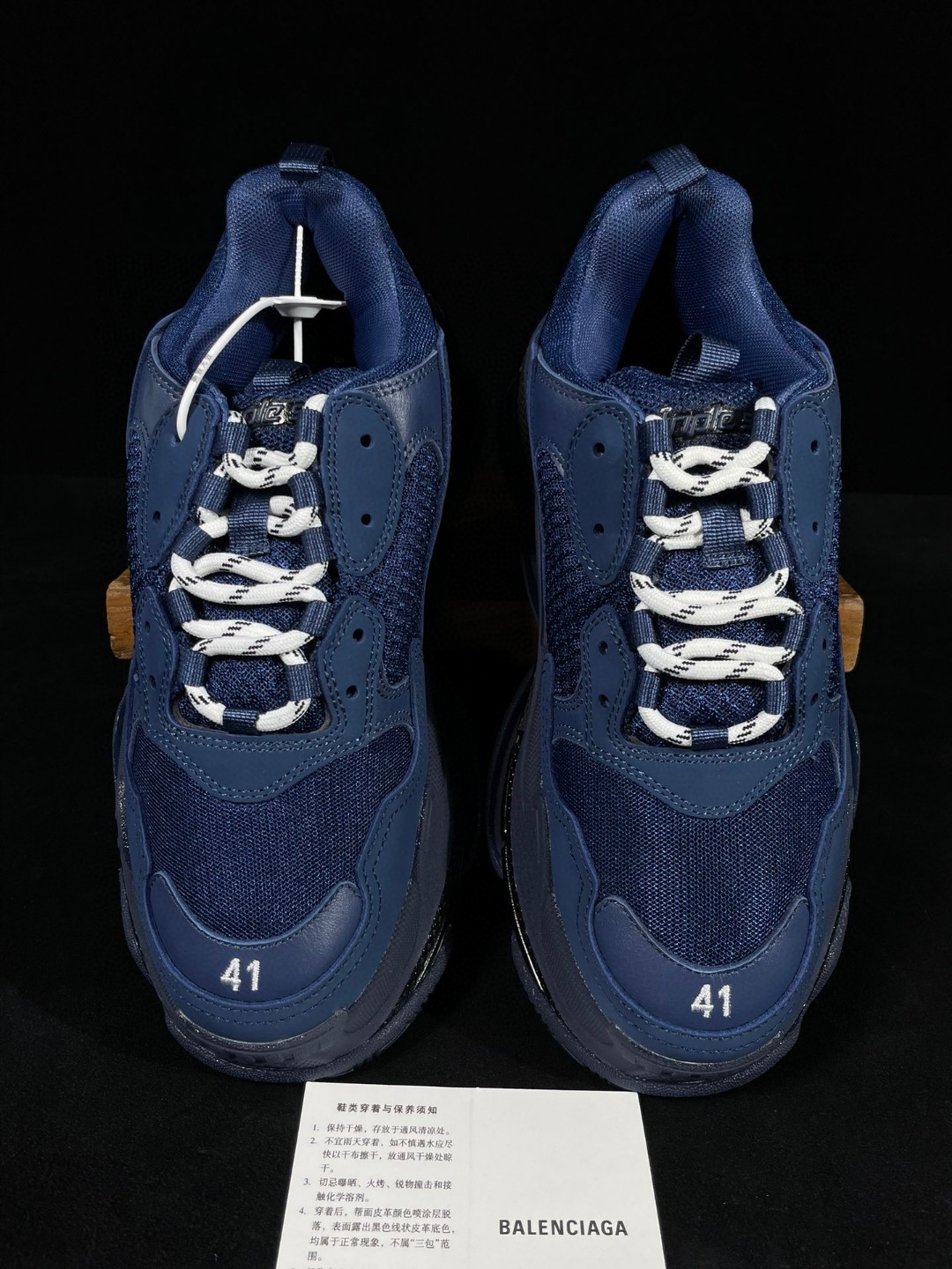 Balenciaga Triple S Clear Sole 巴黎世家 海军蓝 气垫 老爹鞋 运动 复古板鞋 休闲鞋 男鞋 女鞋