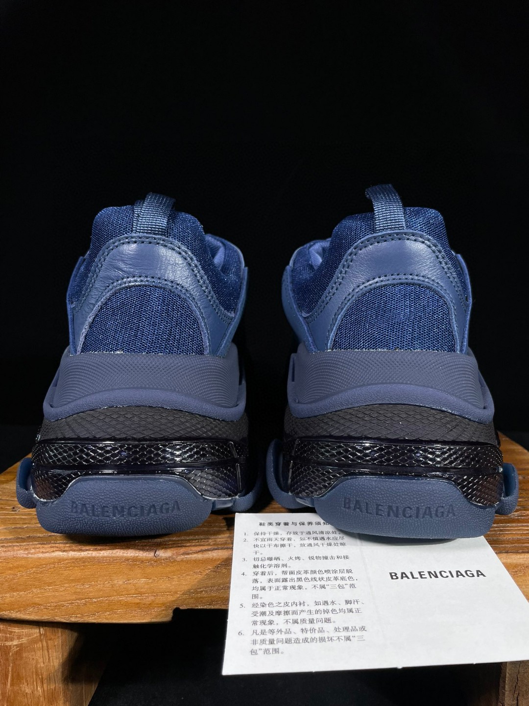 Balenciaga Triple S Clear Sole 巴黎世家 海军蓝 气垫 老爹鞋 运动 复古板鞋 休闲鞋 男鞋 女鞋